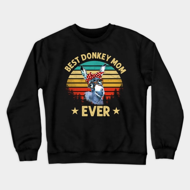 Best Donkey Mom Ever Crewneck Sweatshirt by gotravele store